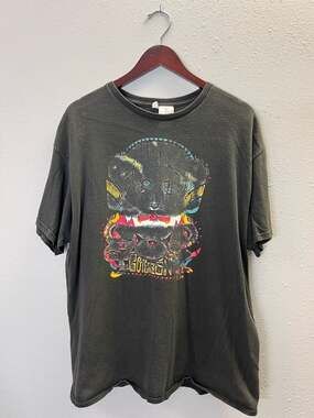 Vintage Carlos Santana Corazon Tour T Shirt 2015 Black Mens Large Texas 0424